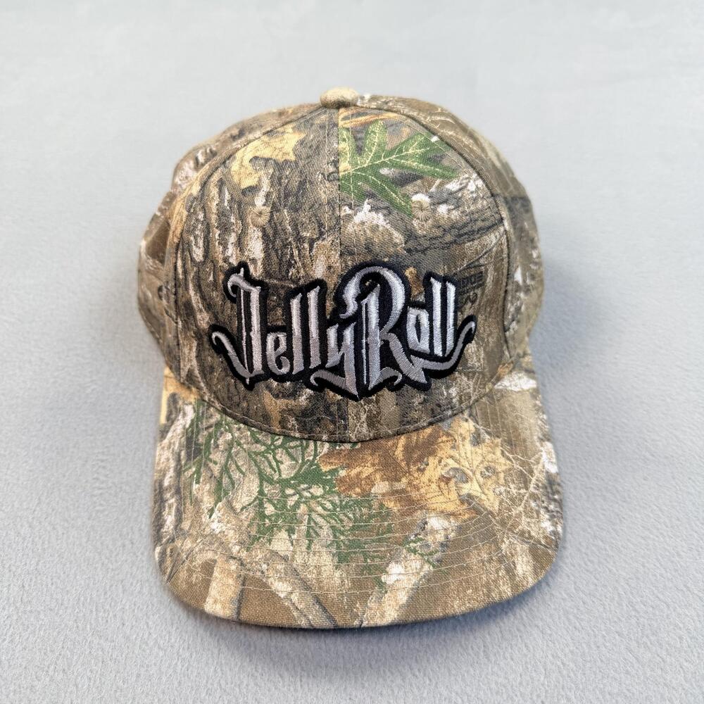 Jelly Roll Outdoor Cap Hat Cap Snap Back One Size Realtree Camo Hunting Mens